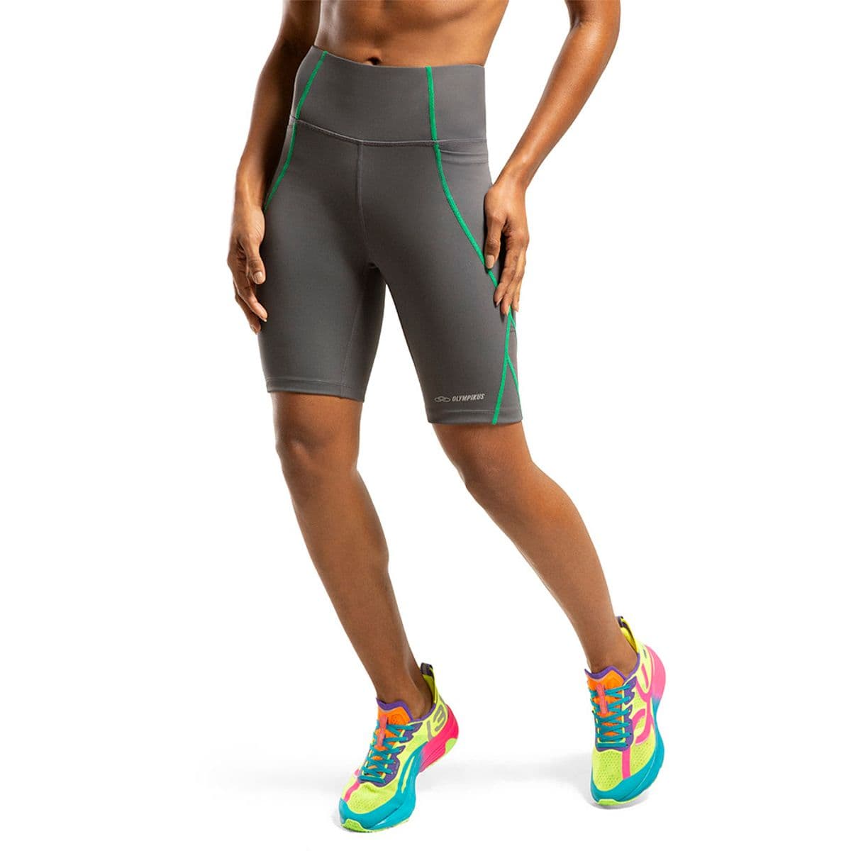 Bermuda 9 Flex Compression Olympikus GG Cinza