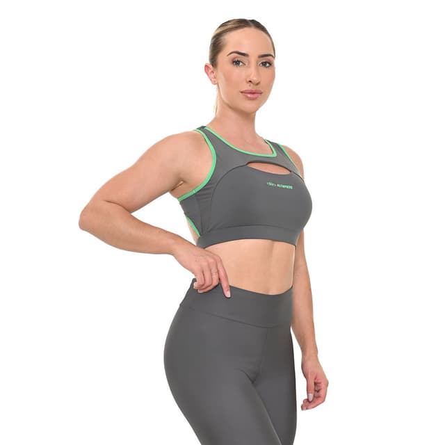 Top Flex Compression Olympikus Feminino GG Cinza