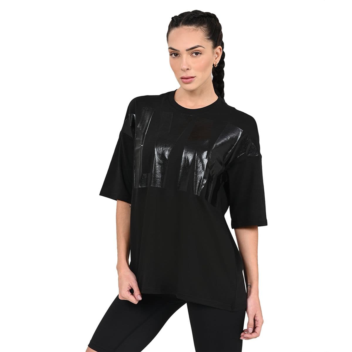 Camiseta Over Olympikus Feminina M Preto