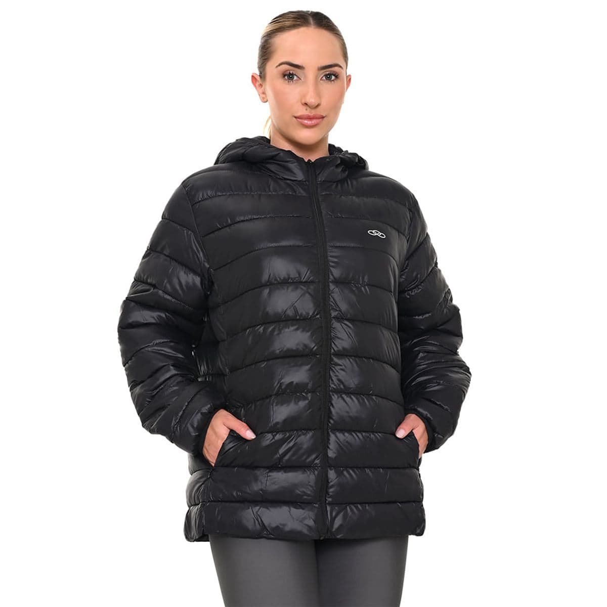 Jaqueta Puffer Olympikus Feminina P Preto