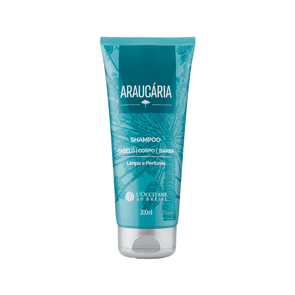 Shampoo Cabelo Corpo Barba Araucária 200ml