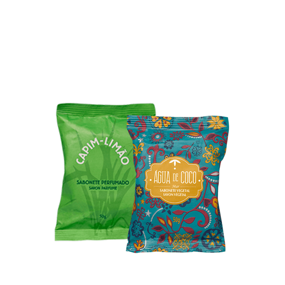 Combo Sabonetes Água de Coco e Capim Limão