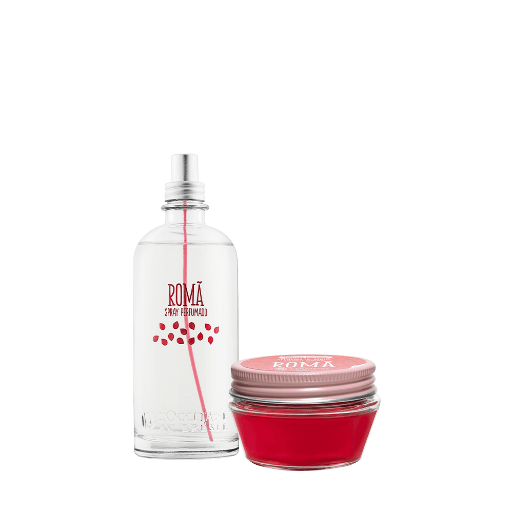 Combo Gelatina de Banho e Spray Romã