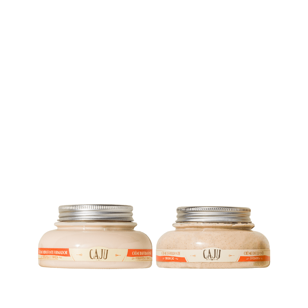 Combo Hidratação Caju: Creme Firmador e Esfoliante