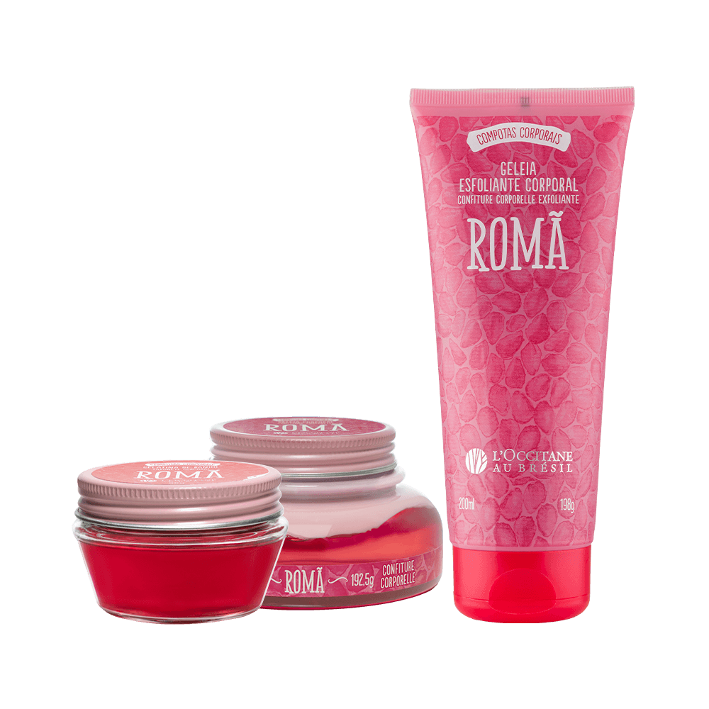 Combo Banho Esfoliante e Hidratação Romã