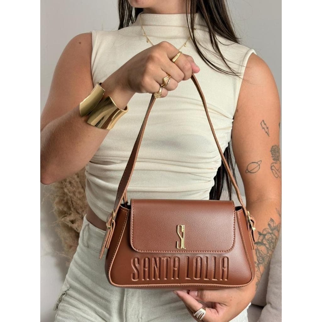 Bolsa feminina pequena baguete alça de ombro e alça transversal elegante lançamento