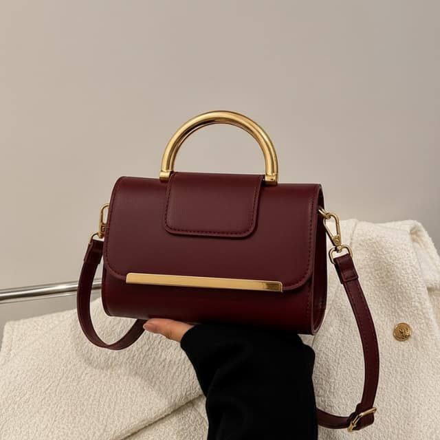 Bolsa feminina casual elegante com desgin moderno , com detalhes em dourado