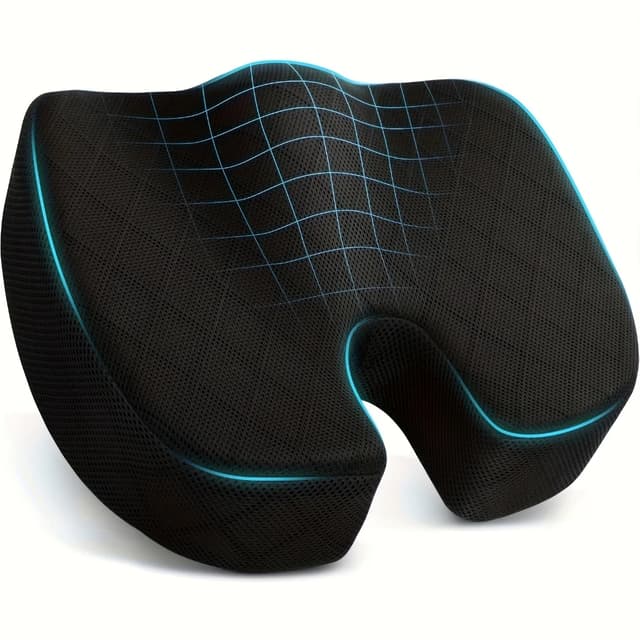 Almofada Assento Ortopédico Travesseiro Ergonômico Cadeira Corretor Postura Home Office