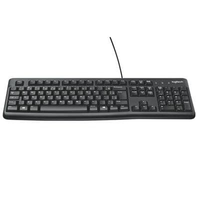 Teclado com fio USB Logitech K120 Resistente à Respingos e Layout ABNT2 -920-004423