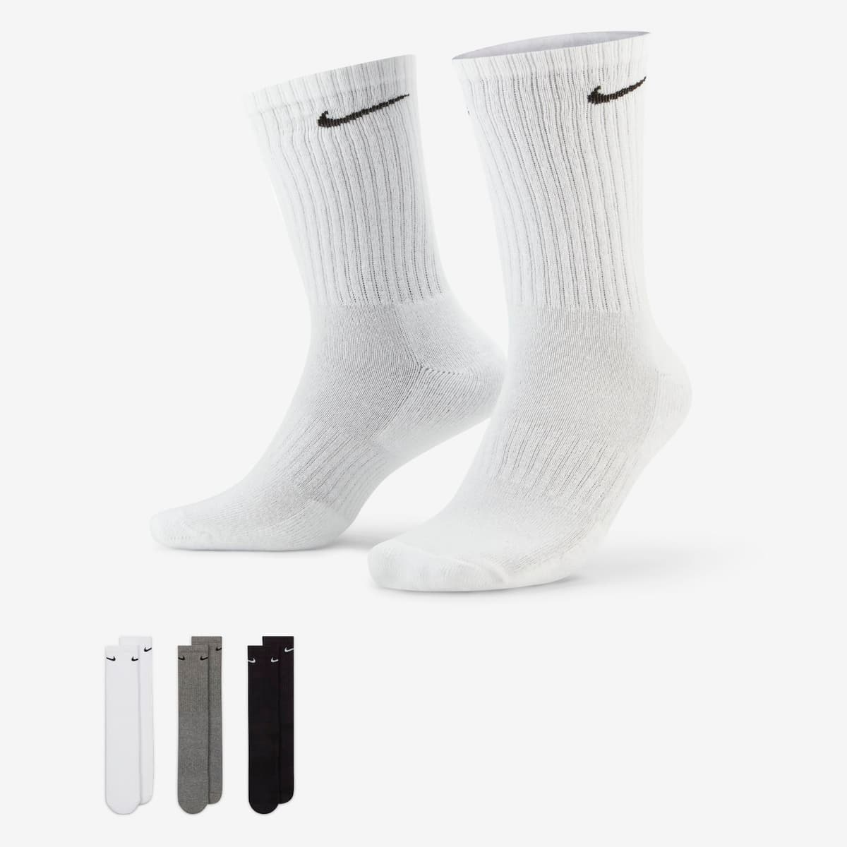 Meia Nike Everyday Cushioned (3 Pares) Unissex