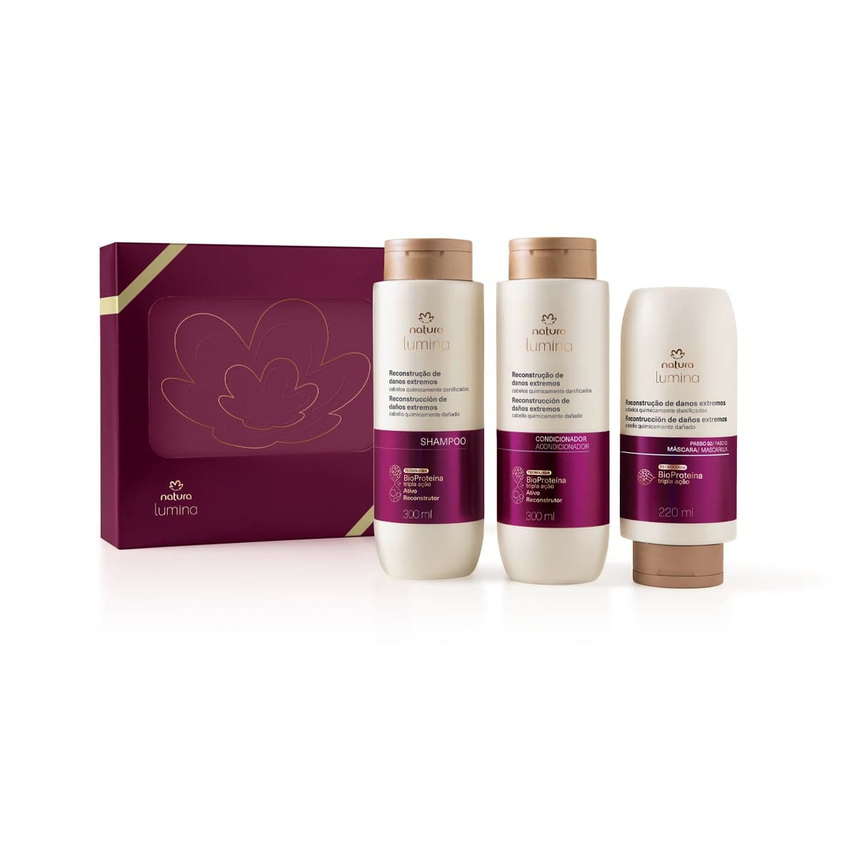 Presente Natura Lumina Reconstrução (3 produtos)