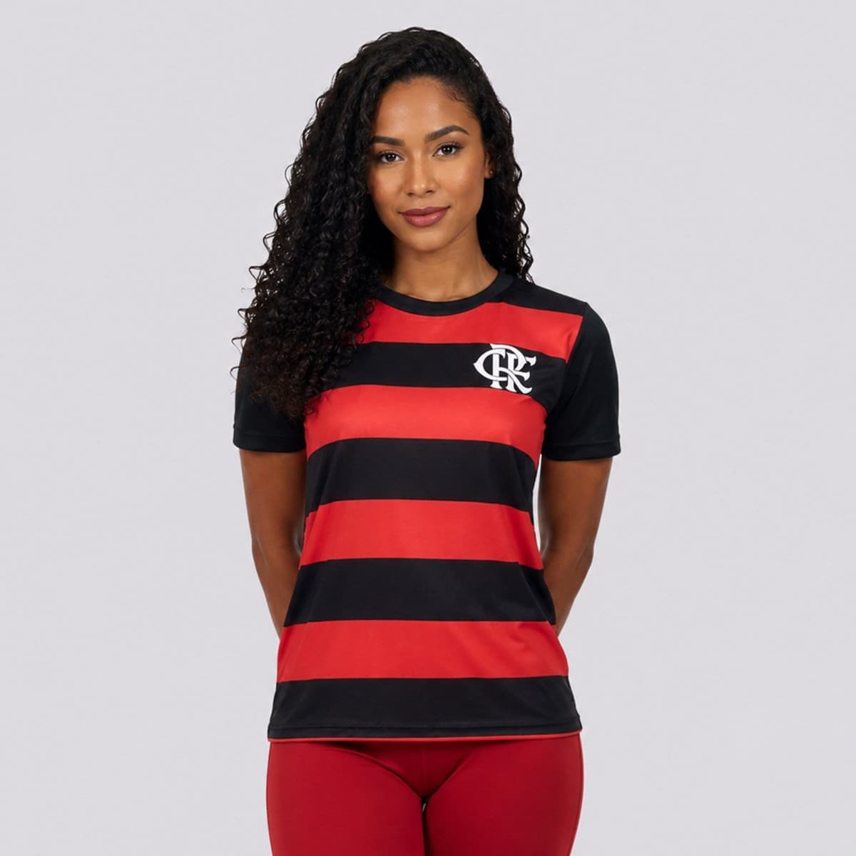 Camisa Flamengo Essence Feminina Preta e Vermelha