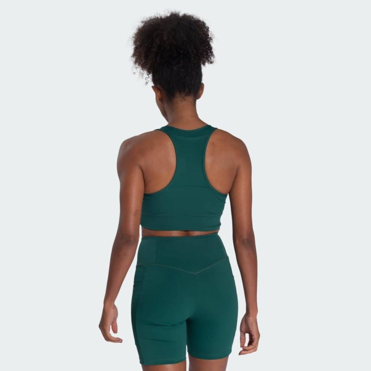Top Esportivo Suporte Médio Pocket adidas Performance Verde