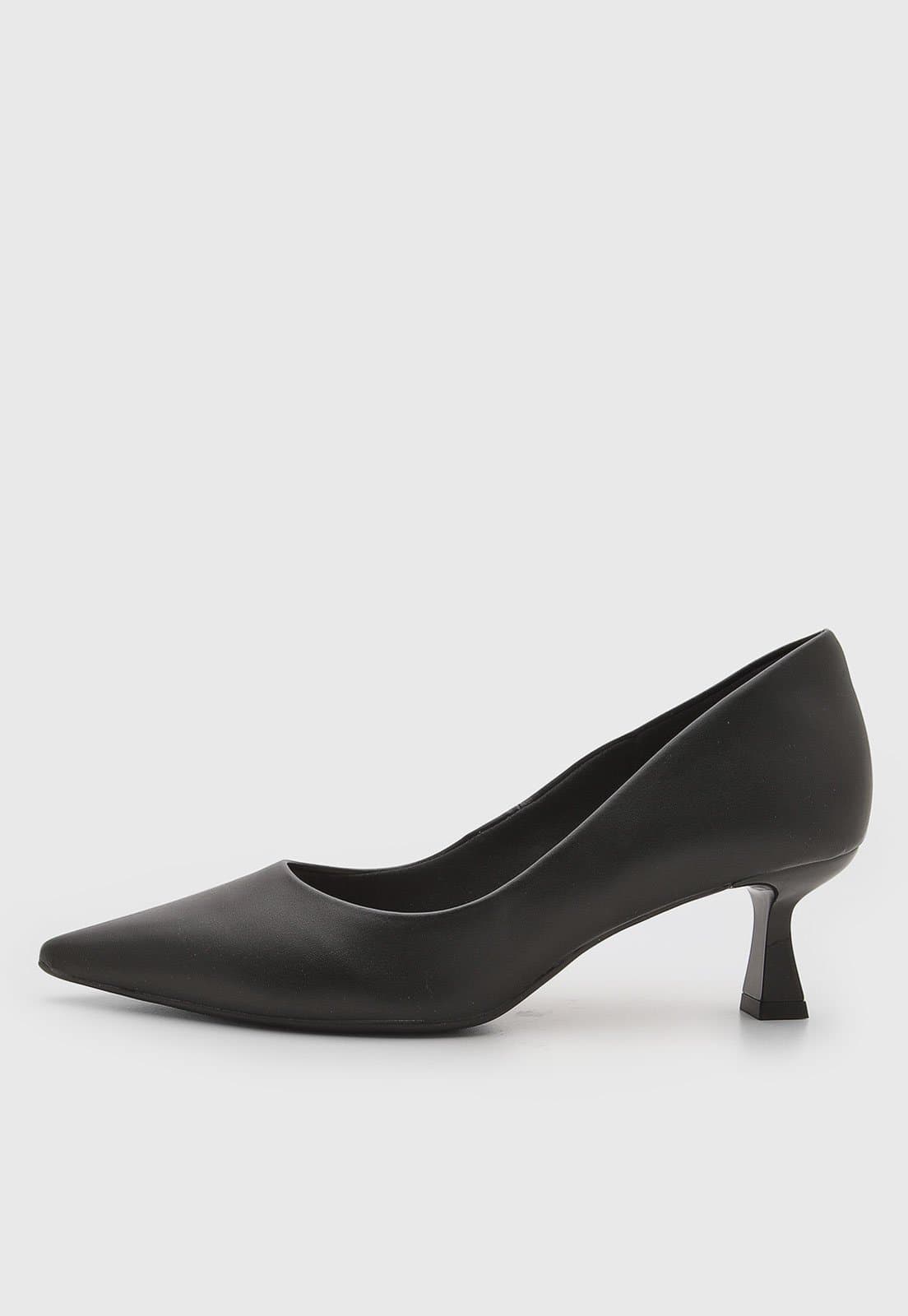 Scarpin Feminino cê Salto Quadrado Preto