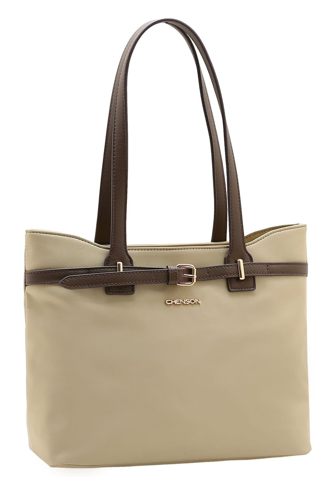 Bolsa Feminina Chenson Ombro Microfiber 3185449 Bege