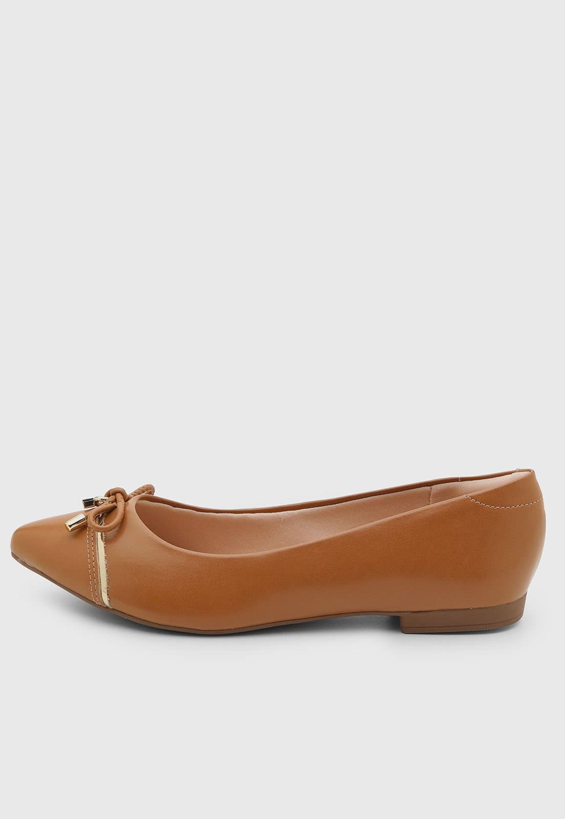 Sapatilha Feminina Beira Rio Bico Fino Caramelo