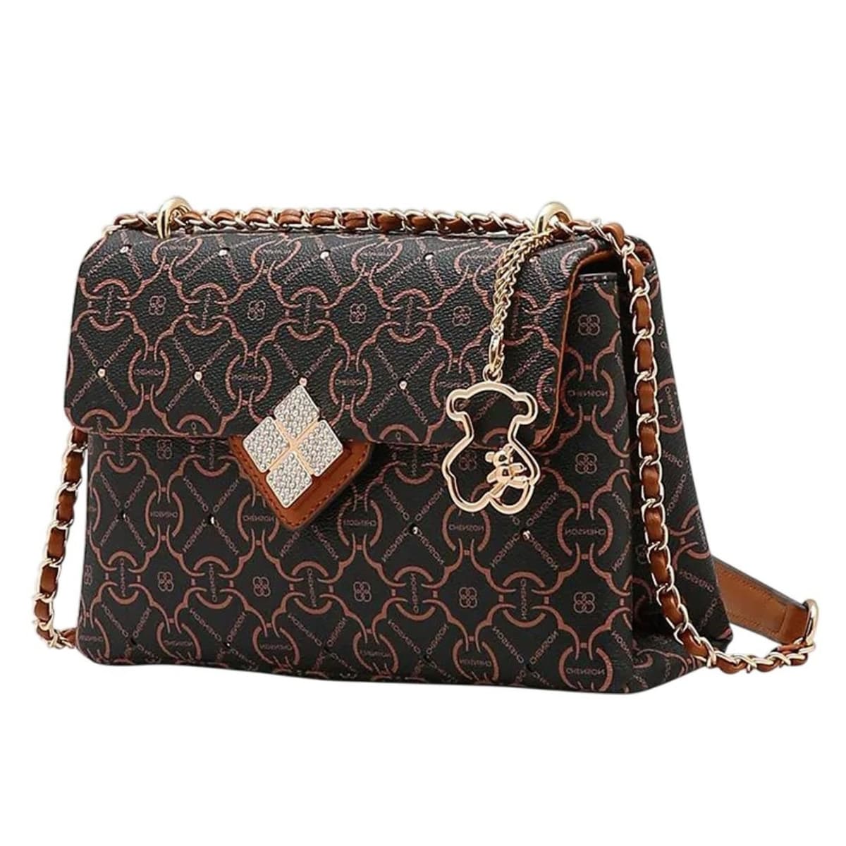 Bolsa Feminina Alça Corrente Elegante Classica Chenson