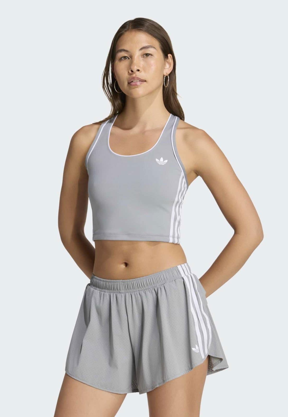 Regata Feminina adidas Performance Training Originals Cinza