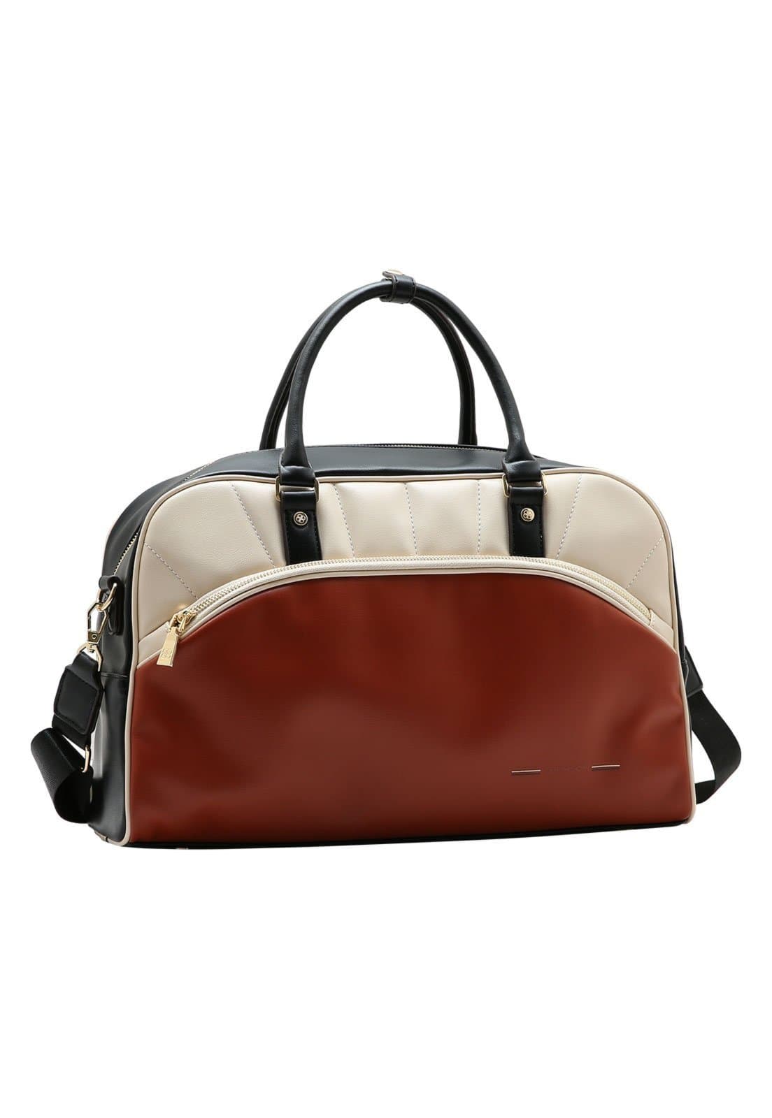 Bolsa Feminina Chenson Sport Chic Com Suporte de Mala 3485585 Café