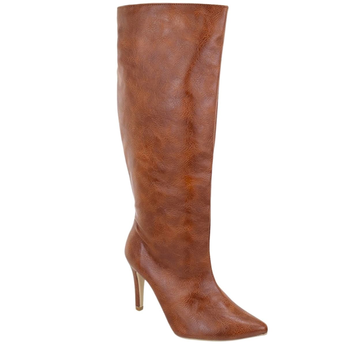 Bota Feminina Hannah Footwear Cano Alto 1712 Destroyed Caramelo