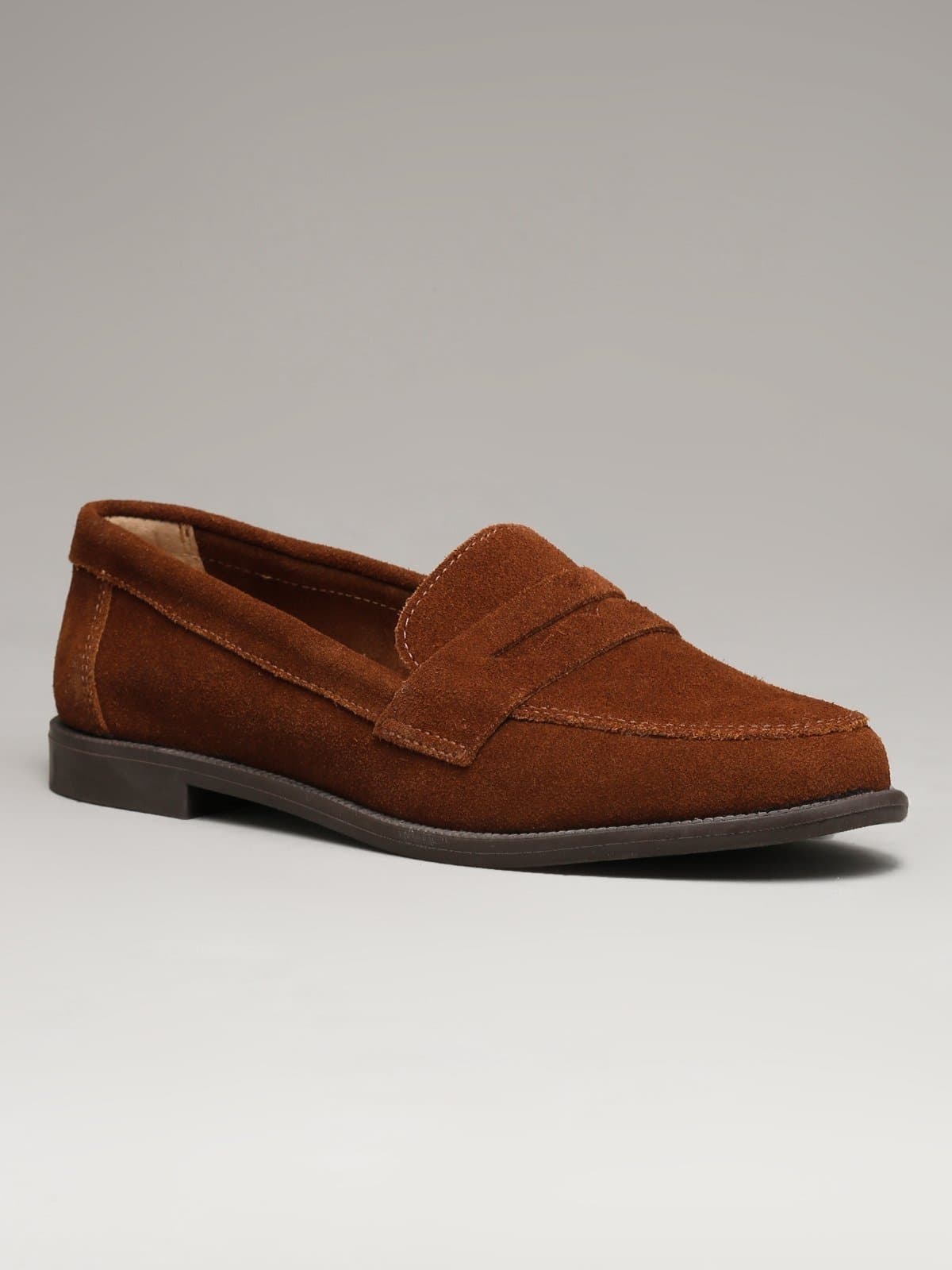Mocassim Feminino Sapato Em Couro Legítimo Nescau Flor de Griffe Elegante Confortável Moda Tendencia
