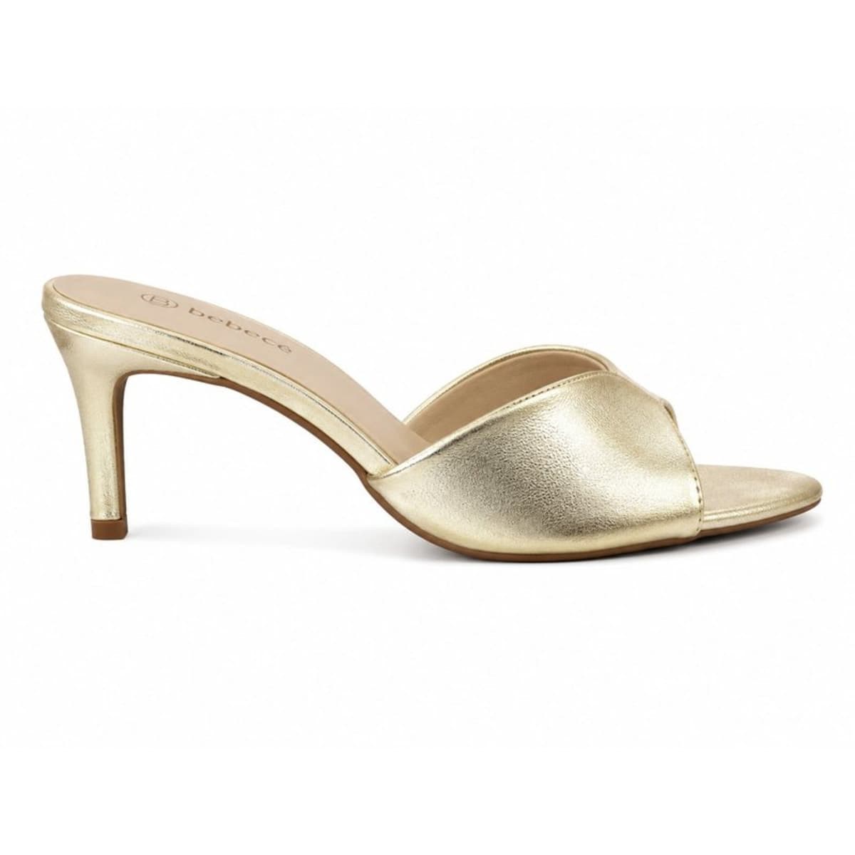 Tamanco Feminino cê Salto Médio Dourado T6032-101