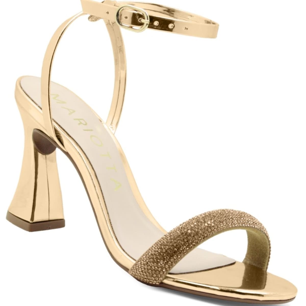 Sandalia Mariotta Salto Flare Alto Taca 20445.07 Feminina