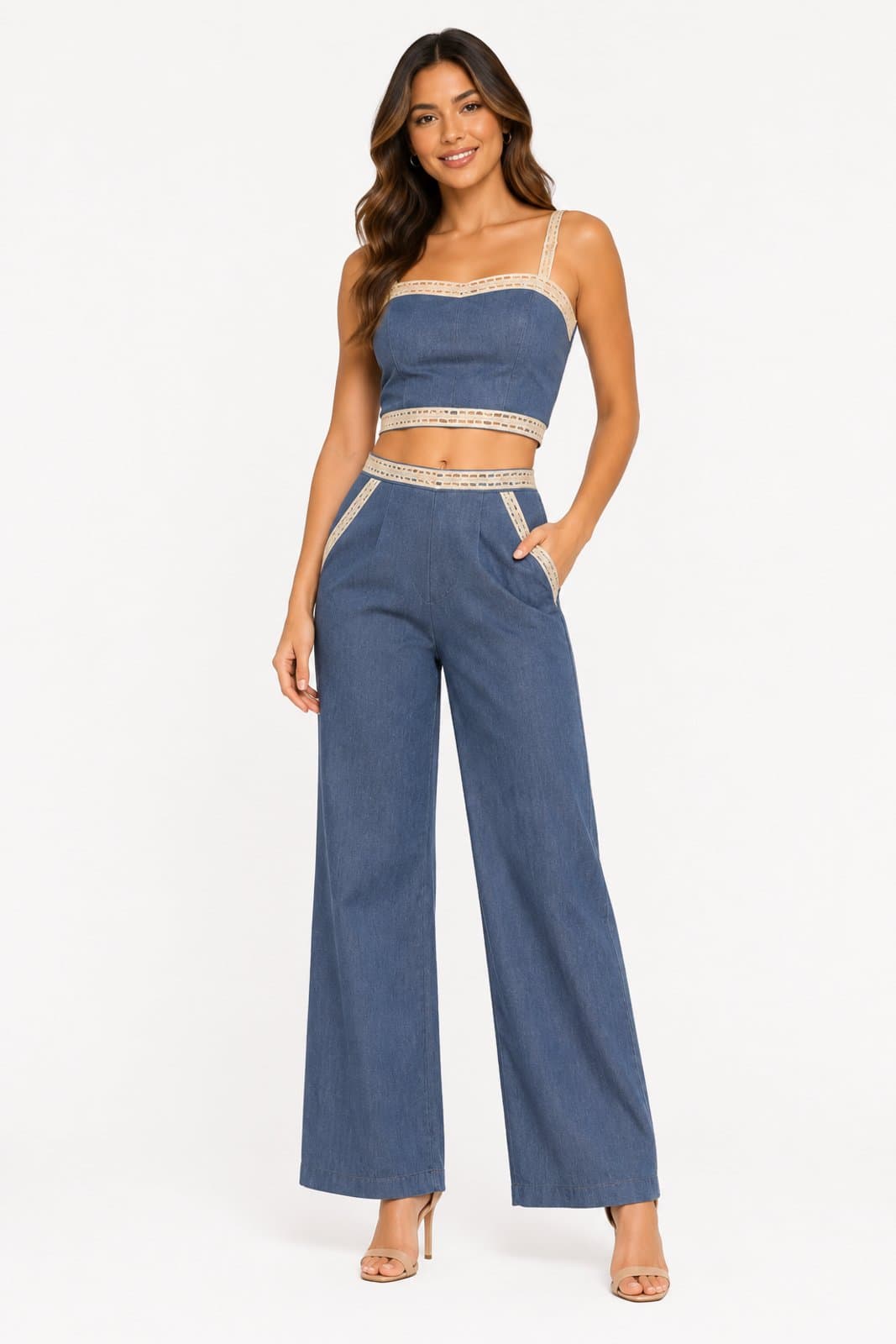Conjunto D Bell Outlet Fashion Azul