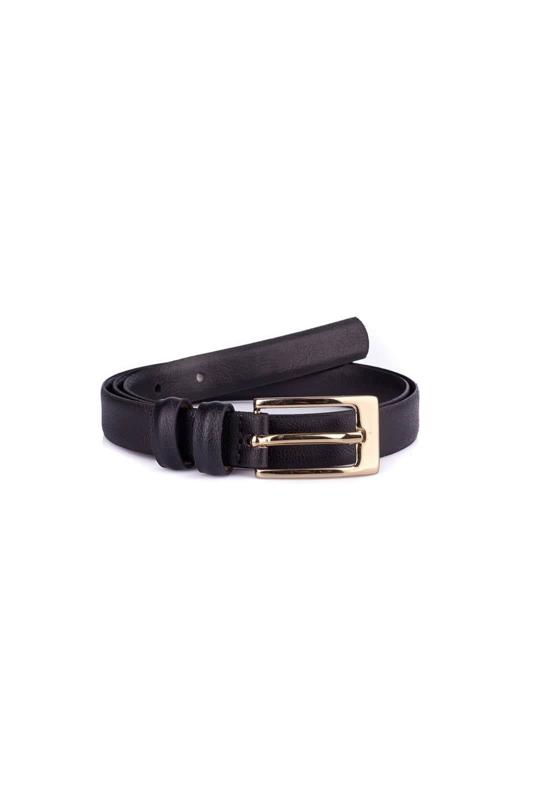 Cinto feminino de couro Ellen - Preto